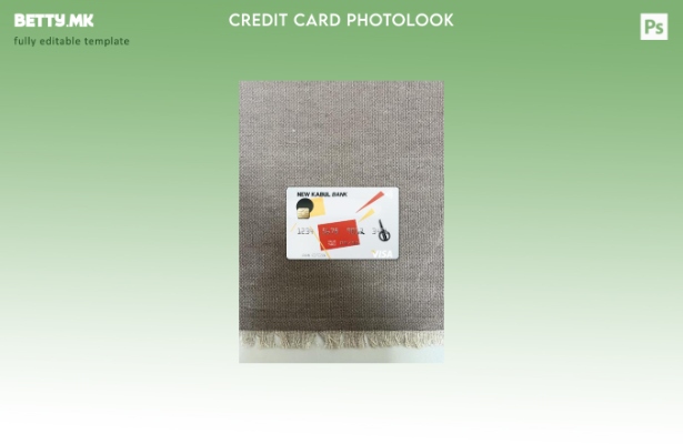 модерен стил Авганистан Нова кабул банка виза картичка photolook пред шаблон